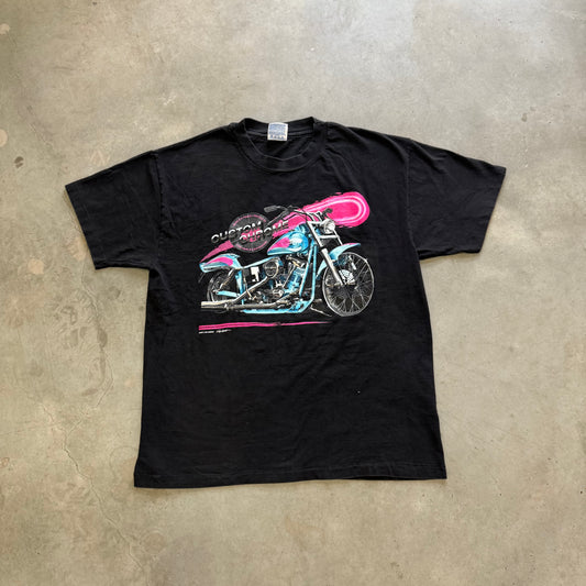 Vintage Harley Davidson “Custom Chrome” Shirt Size L