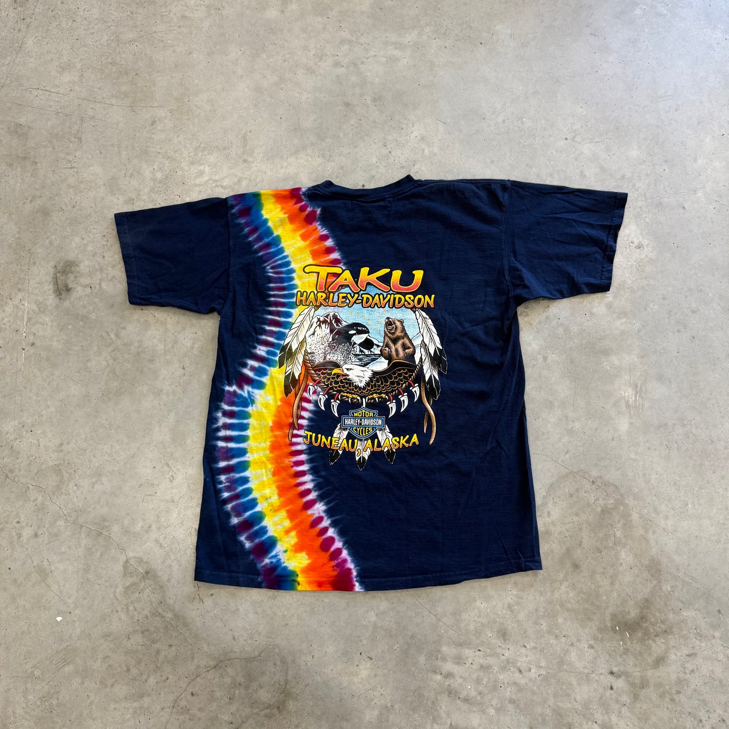 Vintage Harley Davidson Tie Dye Shirt Size Medium